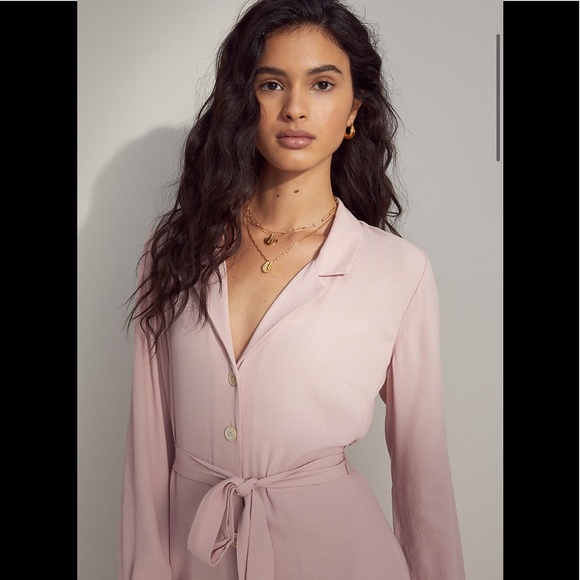 Aritzia Wilfred Longsleeve Shirt Dress 